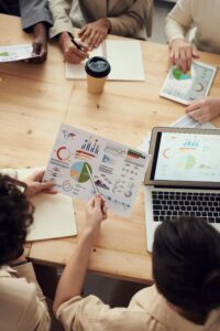 People collaborating on a project