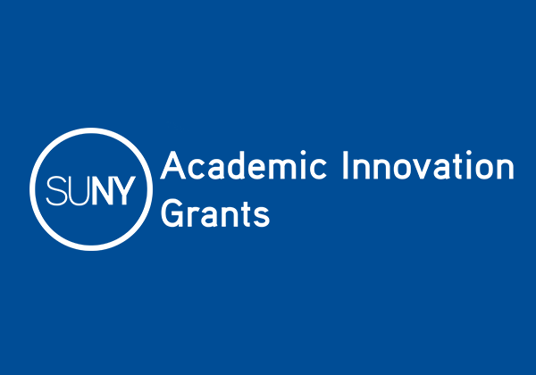 SUNY circle logo with "Academic Innovation Grants" text to the right of the logo